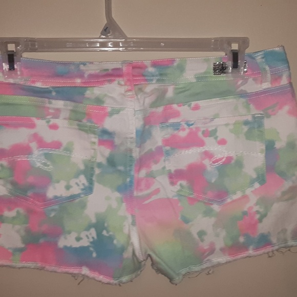Justice tie dyed shorts size 18 1/2 GUC - Picture 2 of 7